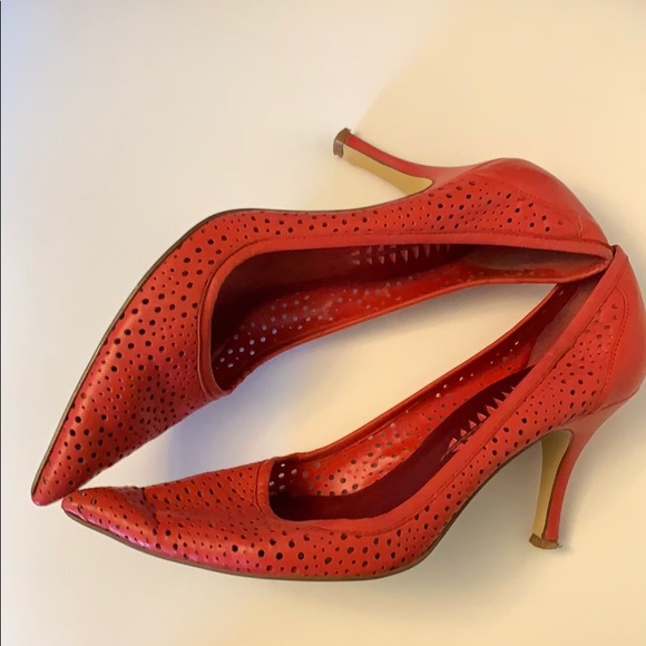 BRONX Red Heels - Size 40/US 10 - Picture 3 of 5